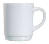 Lot de 6 tasses empilables Arcoroc, Erie Blanc Uni 0,29 l