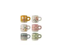 Lot de 6 tasses en grès multicolore Millie