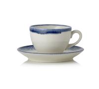 Lot de 6 tasses et soucoupes en Porcelaine 0,22 L Marina H 85 mm - Was Germany