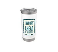 Lot de 6 tasses Worries Early Gentleanx Gobelet isotherme en acier inoxydable double paroi