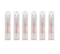 Lot de 6 thermomètres muraux pour intérieur ou extérieur