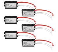 Lot de 6 transformateurs électroniques 220 V vers 12 V pour lampe halogène à cristal de 50 W