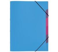 Lot de 6 - Trieur 'Funky School', A4, PP, 5 compartiments - Trieurs polypropylène à élastique - Bruneau
