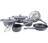 Lot de 6 ustensiles de cuisine : poêle et casserole - Gris