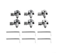 Lot de 6 valves de perçage BPV-31 pour CVC R134A R12 R22 - Ouvre-boîte auto-scellant avec coupleur rapide pour climatisation de voiture et recharge de réfrigérateur