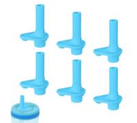 Lot de 6 valves de rechange pour Zak Designs Kelso 425,2 g, embout buccal en silicone sans BPA, pièces de bouteille d'eau compatibles avec les gobelets à paille Zak Kids (bleu)
