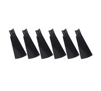 Lot de 6 ventilateurs ABS pour ventilateur à douille E27, noir, 18 cm | Remplacement ABS avec moteur sans balais, installation facile pour cuisine, chambre, cave, ménage électrique