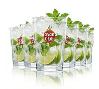 Lot de 6 verres à rhum Havana Club exclusifs pour long drink, bar, cocktail, fête