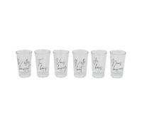 Lot de 6 Verres à Shooter Cocktail 7cm Transparent