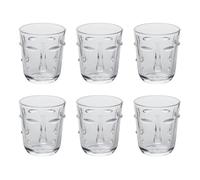 Lot de 6 Verres Bas ""Visage"" 30cl Transparent