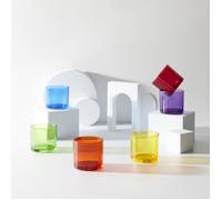 Lot De 6 Verres - Home Deco Factory - Colorés - 16cl - Multicolore