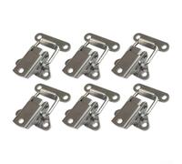 Lot de 6 verrous papillon en acier inoxydable pour armoire et tiroir, boîte à outils et mallette de vol, argenté (304)