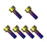 Lot de 6 vis en acier inoxydable M8 pour carénage de moto - Multicolore (M8 | Brillant pour optique, résistant à la corrosion, M8 x 20 et M8 x 25, montage facile, mise à niveau élégante