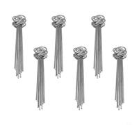 Lot de 60 agrafes paysagères en acier épais de calibre 11 de 15,2 cm | Acier épais de calibre 11, 30 % plus robuste que la norme, pour une tenue robuste, finition argentée, durable