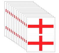 Lot de 60 autocollants drapeau de l'Angleterre St George 4 x 6 cm pour la coupe du monde de football 2026 - Autocollants en vinyle pour voitures, casques, ordinateurs portables, fenêtres, événements