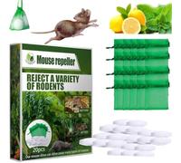 Lot de 60 balles pour garder les souris à l'extérieur pour de bon, répulsif naturel pour souris, rat, écureuil pour la maison, l'intérieur et l'extérieur, les garages, les camping-cars, les camions