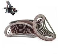 Lot de 60 bandes abrasives 13 x 457 mm avec grain 40/60/80/120/180/240 pour réparation de lime électrique
