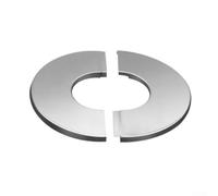 Lot de 60 cache-tuyaux décoratifs en acier inoxydable pour poêle de chaudière, 40 à 200 mm, résistant à la chaleur, argenté