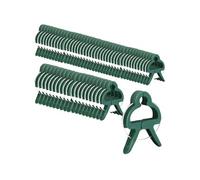 Lot de 60 clips d'attache pour plantes, supports, tuteurs, pince pour arbustes, potagers - Petite taille -