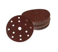 Lot de 60 disques abrasifs pour ponceuse excentrique - 15 trous - Diamètre : 150 mm - Grain : 40/60/80/120/180/240