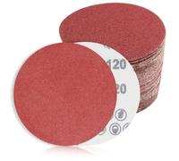 Lot de 60 Disques de Ponçage Papier Abrasifs, disques abrasifs de 150 mm de diamètre | Grain 5XP40/60/100/120/180/240/320 400/600/ 800/1000/1200 | pour ponceuse excentrique Poncer/Polir