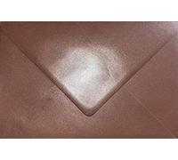 Lot de 60 enveloppes colorées C5 (162 mm x 229 mm) pour invitations de mariage/cartes de vœux/travaux manuels (nacré or rose)