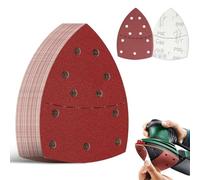 Lot de 60 feuilles abrasives en forme de souris pour ponceuse multi-ponceuse Bosch PSM 100A PSM 200 AES PSM 18 11 trous assortis 40/60/80/120/180/240