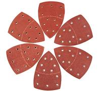 Lot de 60 feuilles abrasives pour ponceuse Bosch Multi-Sander PSM 100A, PSM 200 AES, PSM 18 et tous les outils multifonctions oscillants,10 pièces de chaque assortiment de grains 40/60/80/120/180/240