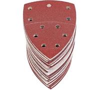 Lot de 60 feuilles abrasives triangulaires 105 x 152 mm - Assortiment grains P40/60/80/120/180/240