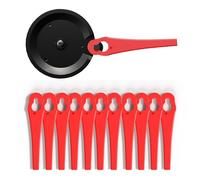 Lot de 60 lames de rechange + disque de coupe compatibles avec Florabest FAT 18 B2 | FAT 18 B3 | Grizzly Tools ART 18 Lion | ART 1825 Lion | CT 1800 Li | Lame de tondeuse (60 pièces + support)