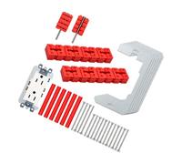 Lot de 60 nivellement de boîte électrique avec 32 entretoises empilables en | Couches d'espacement empilables en polypropylène, profondeur réglable, aide à faire avancer les prises murales encastrées ou