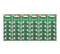 Lot de 60 Piles Bouton alcalines AG10lr1130 1.5 V sans Mercure
