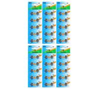 Lot de 60 Piles bouton plates Type AG13 1,5V compatibles LR44 - Visiodirect -