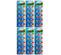 Lot de 60 Piles bouton plates type AG5 1,5V compatible 393A / 46LR / LR754 / 193 - Visiodirect -