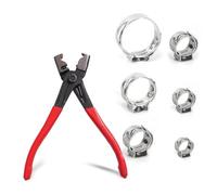 Lot de 60 pinces à colliers de serrage réglables en acier inoxydable - Type Clic-R - Pour tuyaux à gaz, voiture, jardin