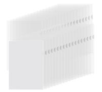 Lot de 60 pochettes transparentes A4, extra solides, 240 μ, avec 60 notes autocollantes, films transparents, pour classement de papier, dossiers, documents (60 pièces au format A4 transparent)