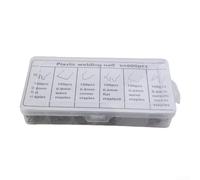 Lot de 600 agrafes en acier inoxydable 304 pour réparation de plastique avec boîte de rangement à 6 compartiments et plusieurs dimensions de tige