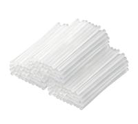 Lot de 600 bâtons de colle thermofusible transparents 7 mm x 100 mm pour | MUKSUET Formule de collage transparente en résine EVA, fixation rapide pour projets artistiques, usage domestique