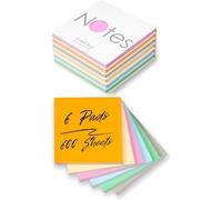 Lot De 600 Feuilles De Notes Autocollantes Électrostatiques Pour Toutes Les Surfaces,Mobiles Et Coulissantes Sur N'importe Quelle Surface,7,5x7,5 Cm