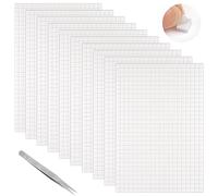 Lot de 6000 pastilles adhésives 3D double face - 5 x 5 x 3 mm - En mousse - Blanc