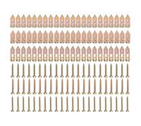 Lot de 66 chevilles autoperceuses pour placoplâtre avec vis, 3 tailles, chevilles pour plaques de plâtre, fixations pour cloison sèche, pas de trou de perçage dans le mur, chevilles pour cloison sèche