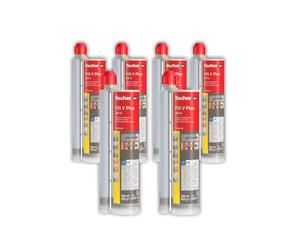 Lot de 6x Résine de Scellement Chimique Fischer FIS V Plus 360 S