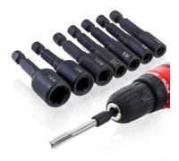 Lot de 7 adaptateurs à tige hexagonale en alliage d'acier haute dureté résistant à l'abrasion pour perceuse électrique, tournevis pneumatique M5 M6 M8 M10 M14