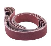 Lot de 7 bandes abrasives de 5,1 x 182,9 cm, grains assortis en oxyde d'aluminium pour ponceuse à bande, grain 40, 60, 80, 120, 180, 240, 400