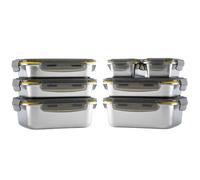 Set de 7 Boîtes Alimentaires en Inox 260ml, 820ml & 1200ml