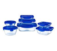 Lot de 7 Boîtes de conservation - PYREX - Cook & Go - Verre - Couvercle étanche
