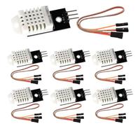 Lot de 7 capteurs de température DHT 22/2302 et capteur d'humidité avec carte et câble 3,3-5,5 V DHT compatible avec Arduino, Sensor 22 Digital Temperatu et capteur d'humidité