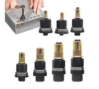 Lot de 7 écrous à rivets M3-M1 en acier au carbone | Kit d'outils de rivets manuels avec perceuse électrique, clé manuelle et électrique