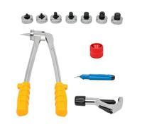 Lot de 7 extenseurs de tuyaux manuels (10-28 mm), avec mallette, pour tuyaux en cuivre, laiton et aluminium, outil pour climatisation et sanitaire