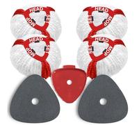 Lot de 7 housses de rechange pour Vileda Turbo Mop balai à franges têtes de rechange pour balai à franges avec 4 têtes
